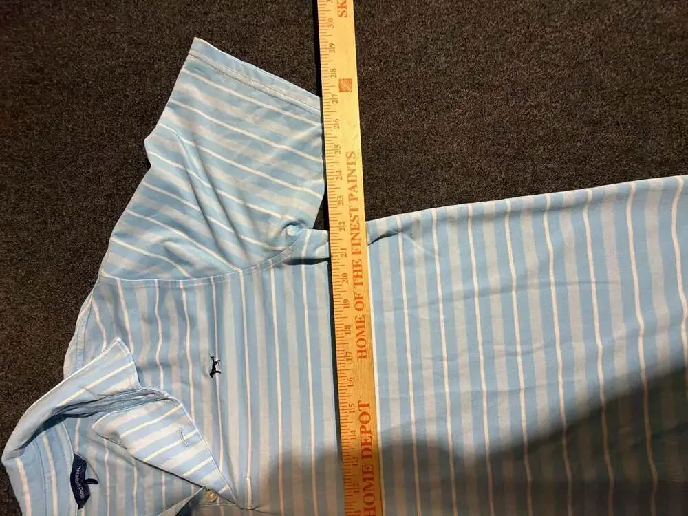 Simply Southern Men's Striped Performance Polo Shirt